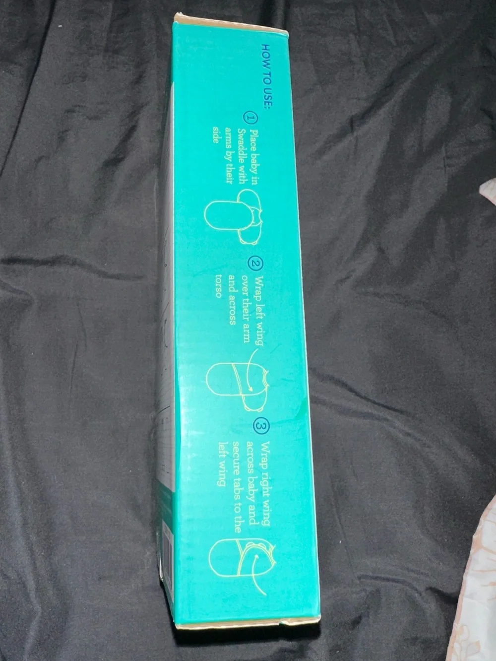 SwaddleMe Teal White Swaddle Box